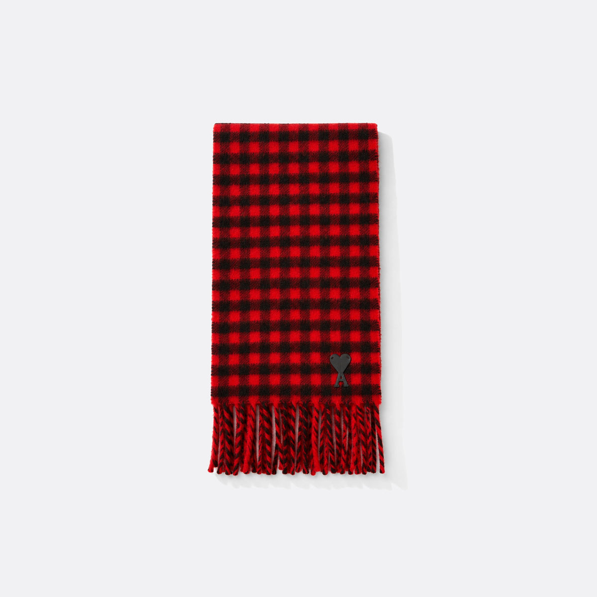 Ami de Coeur Checked Wool Scarf from AMI Paris