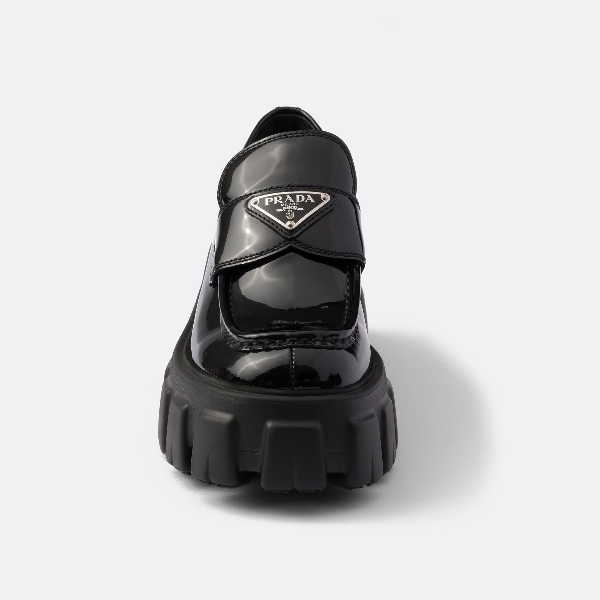 Monolith Patent Leather Loafers from Prada