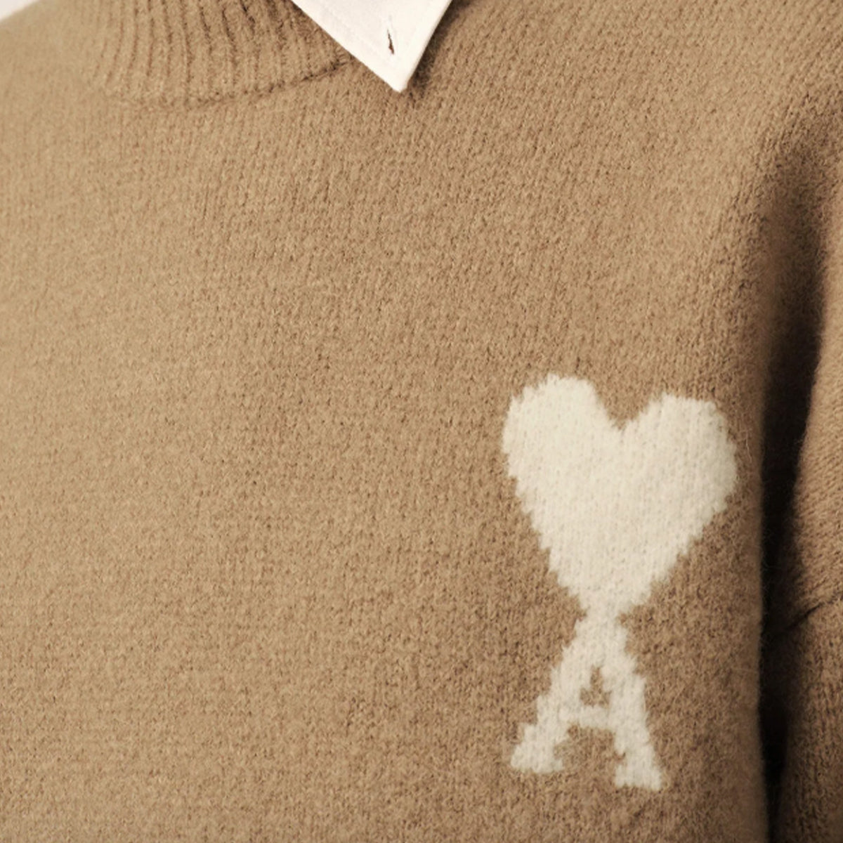 Ami de Coeur Alpaca Crewneck Sweater from AMI Paris