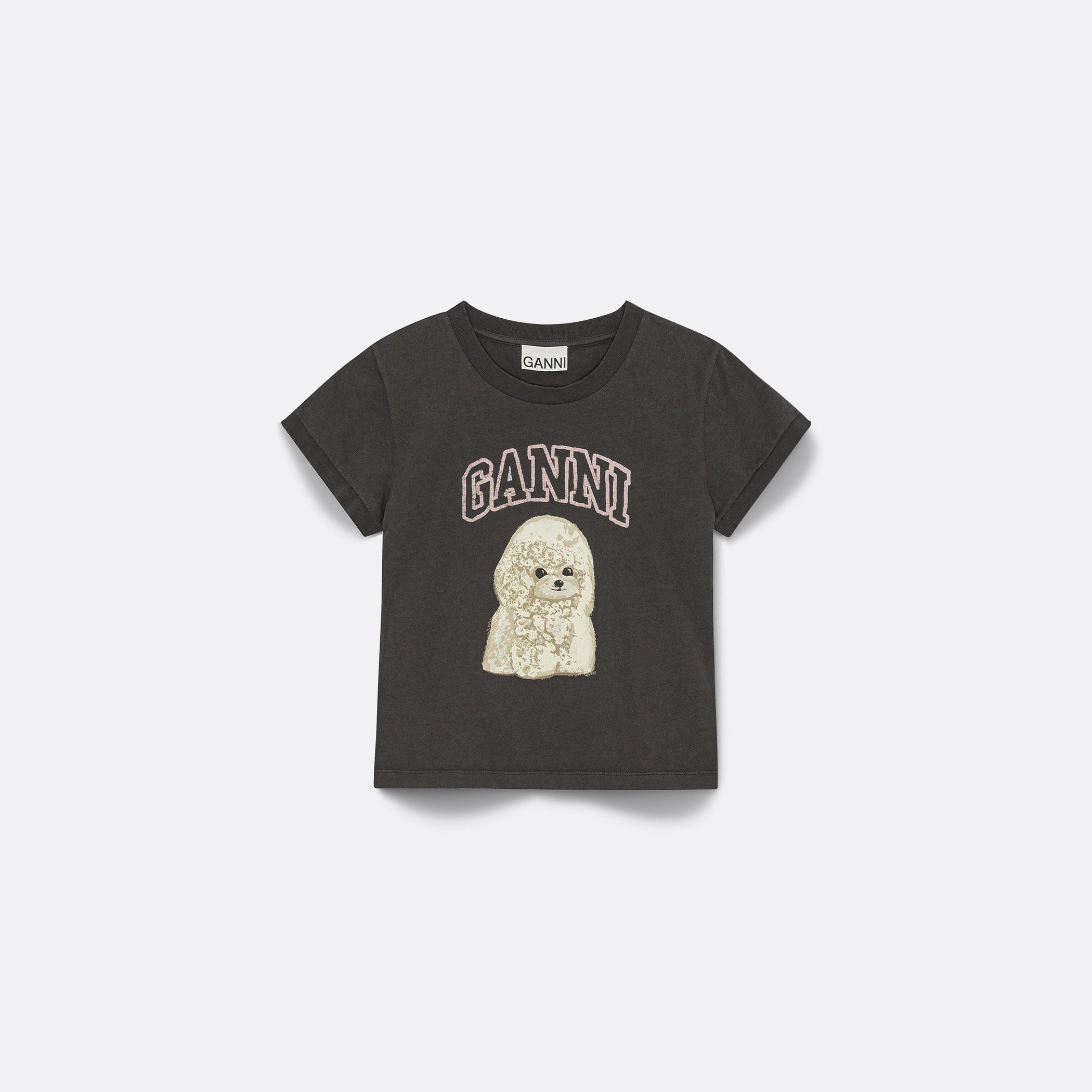 GANNI Basic Poodle Baby Fit T-shirt