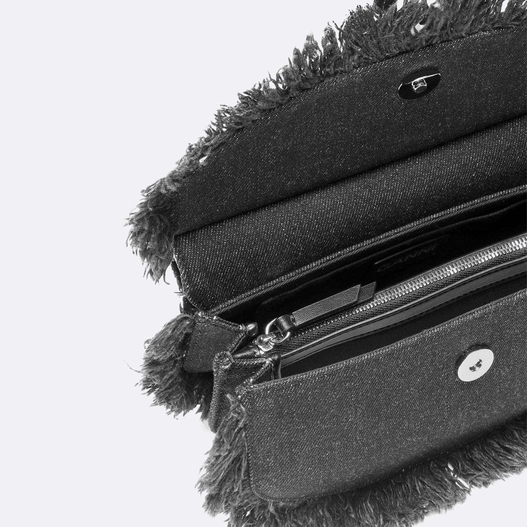 GANNI Denim Mini Apo-G Bag
