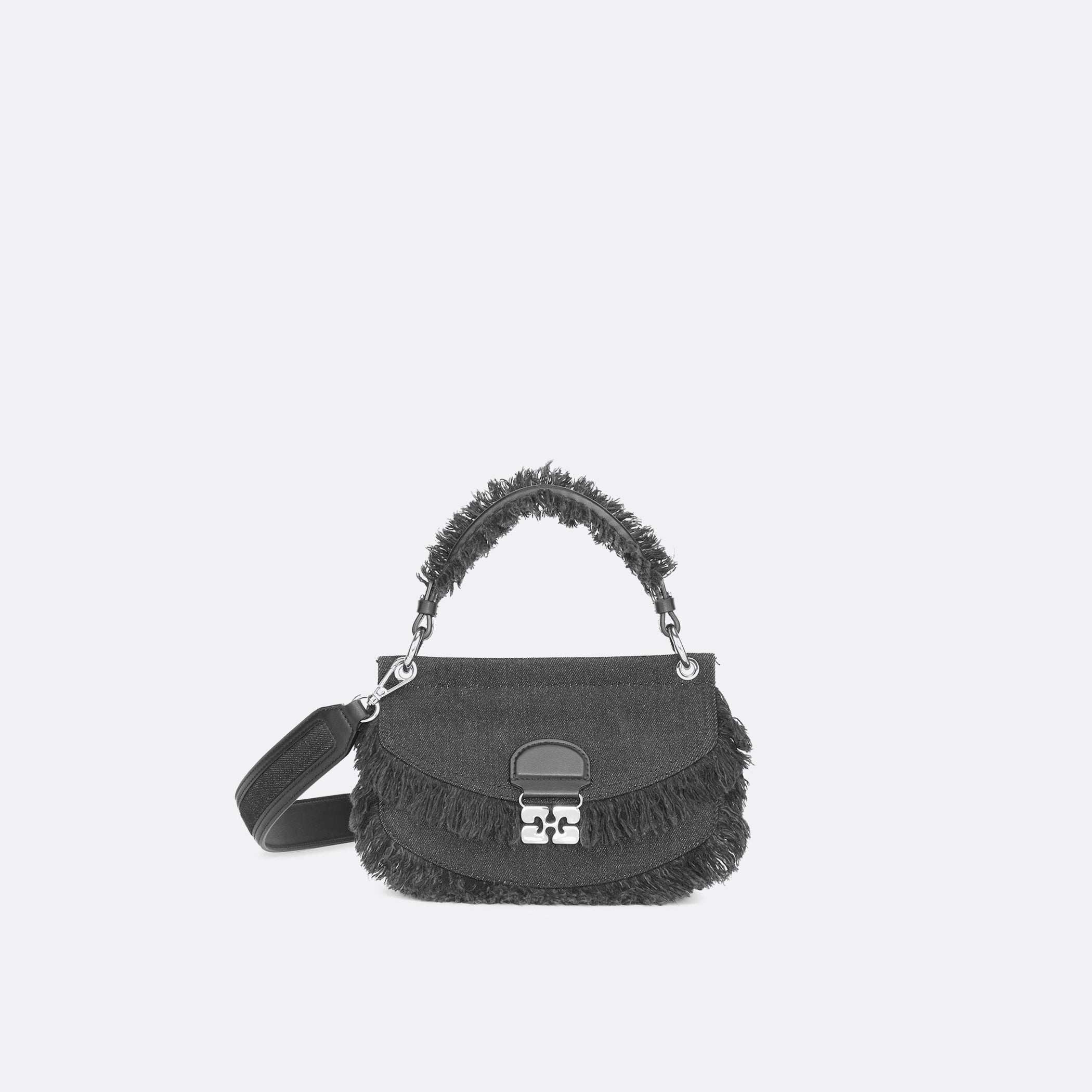GANNI Denim Mini Apo-G Bag