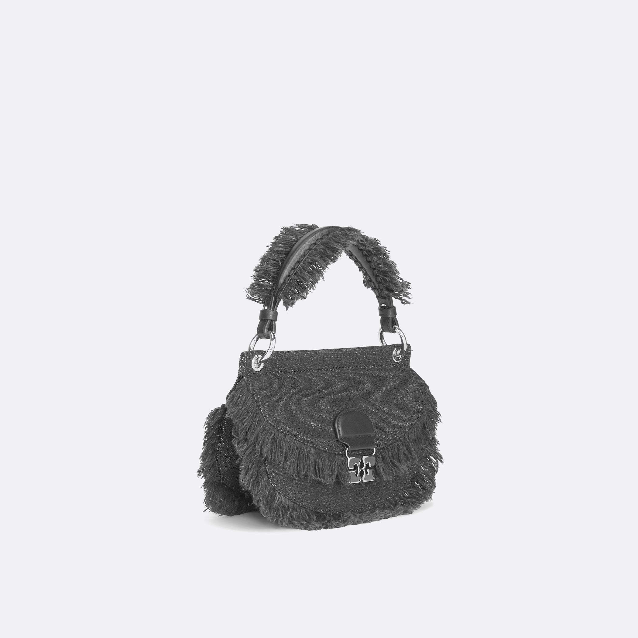 GANNI Denim Mini Apo-G Bag