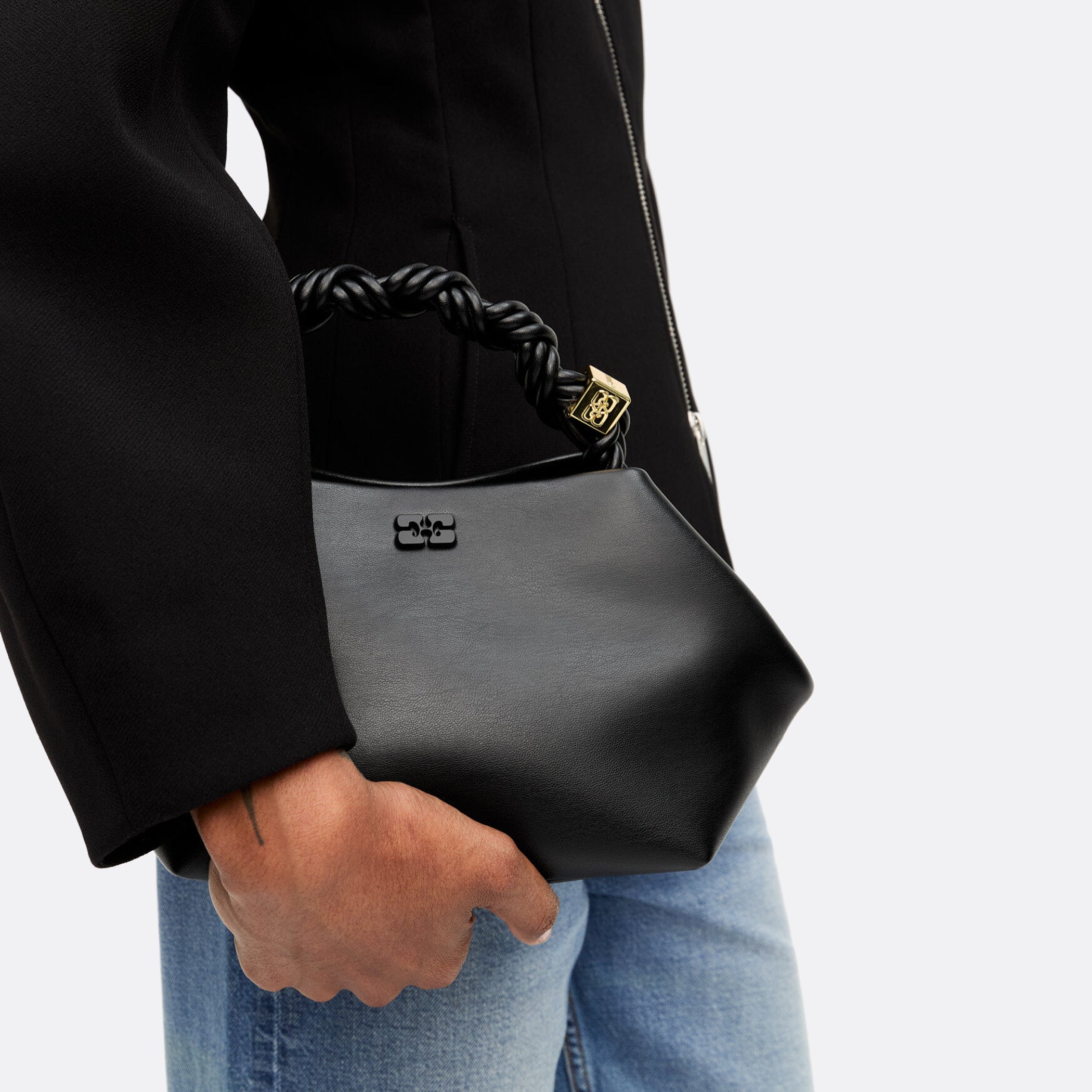 GANNI Black Small Bou Bag