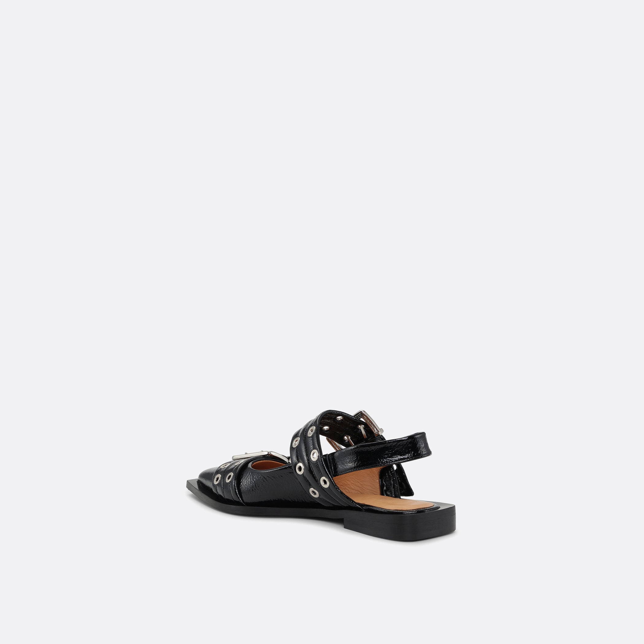 GANNI Feminine Buckle Ballerina