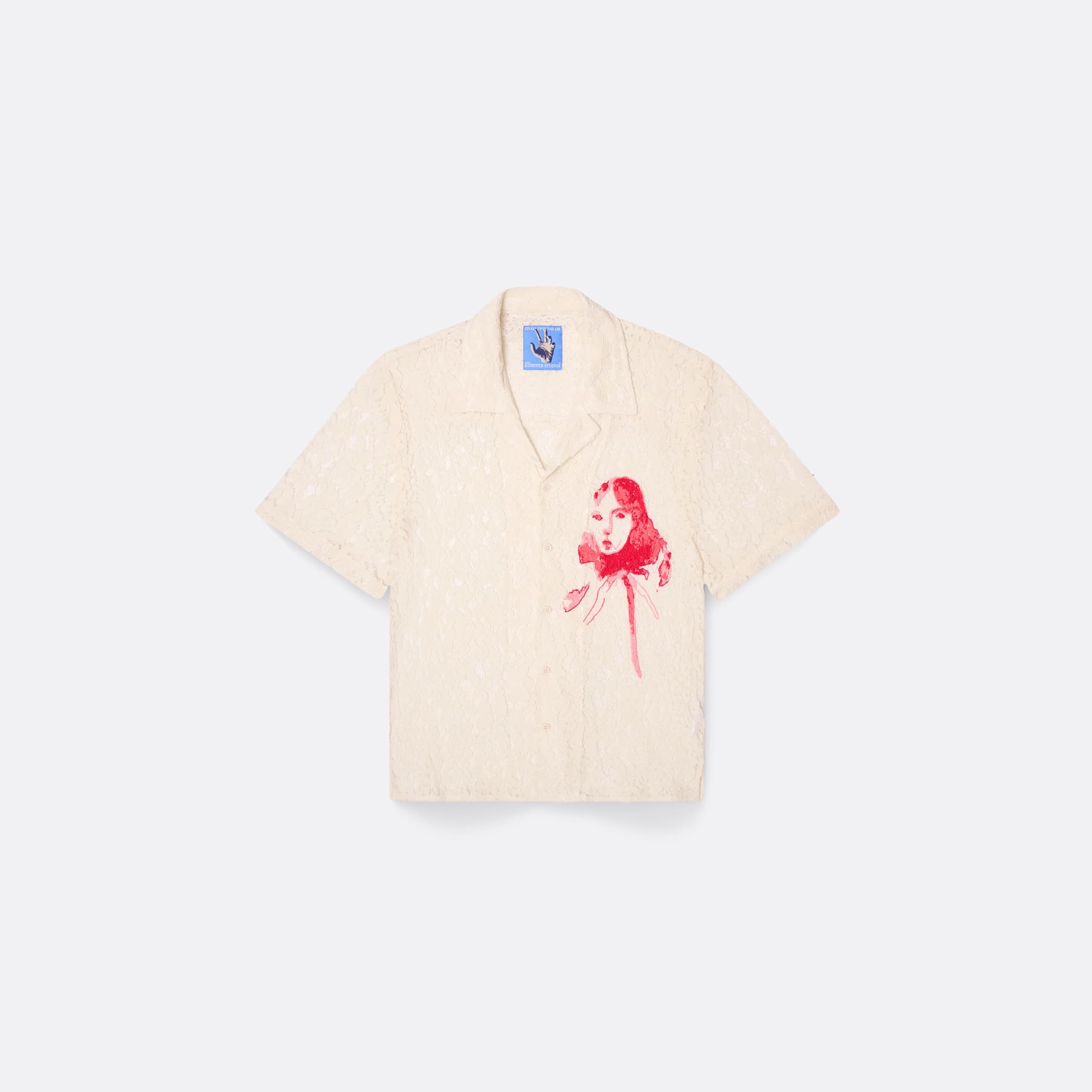 ELLIS ROSCH KidSuper Cream-Lace Girl Painting Shirt