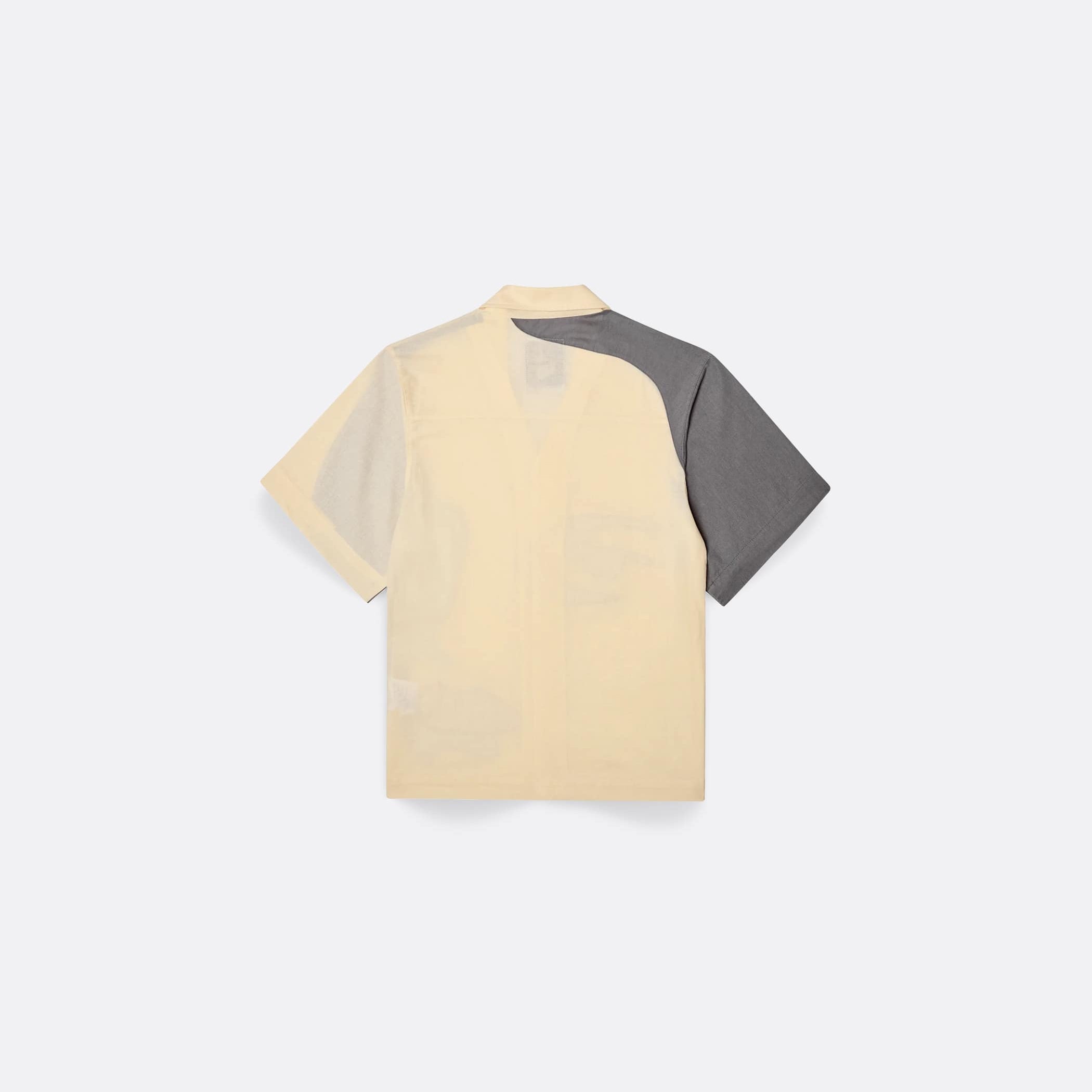 ELLIS ROSCH KidSuper Patchwork face linen Camp Shirt