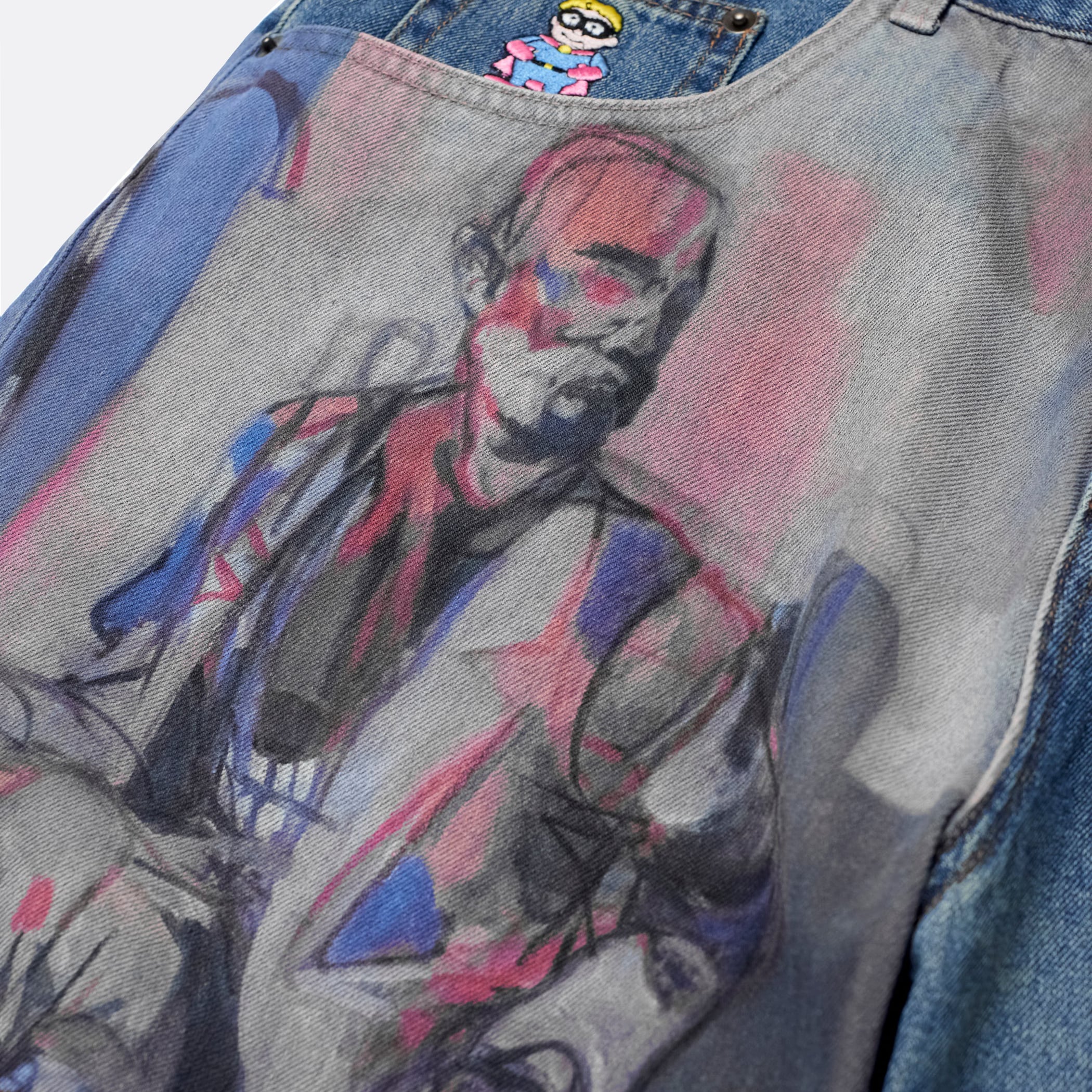 ELLIS ROSCH KidSuper Painted Panel Shorts