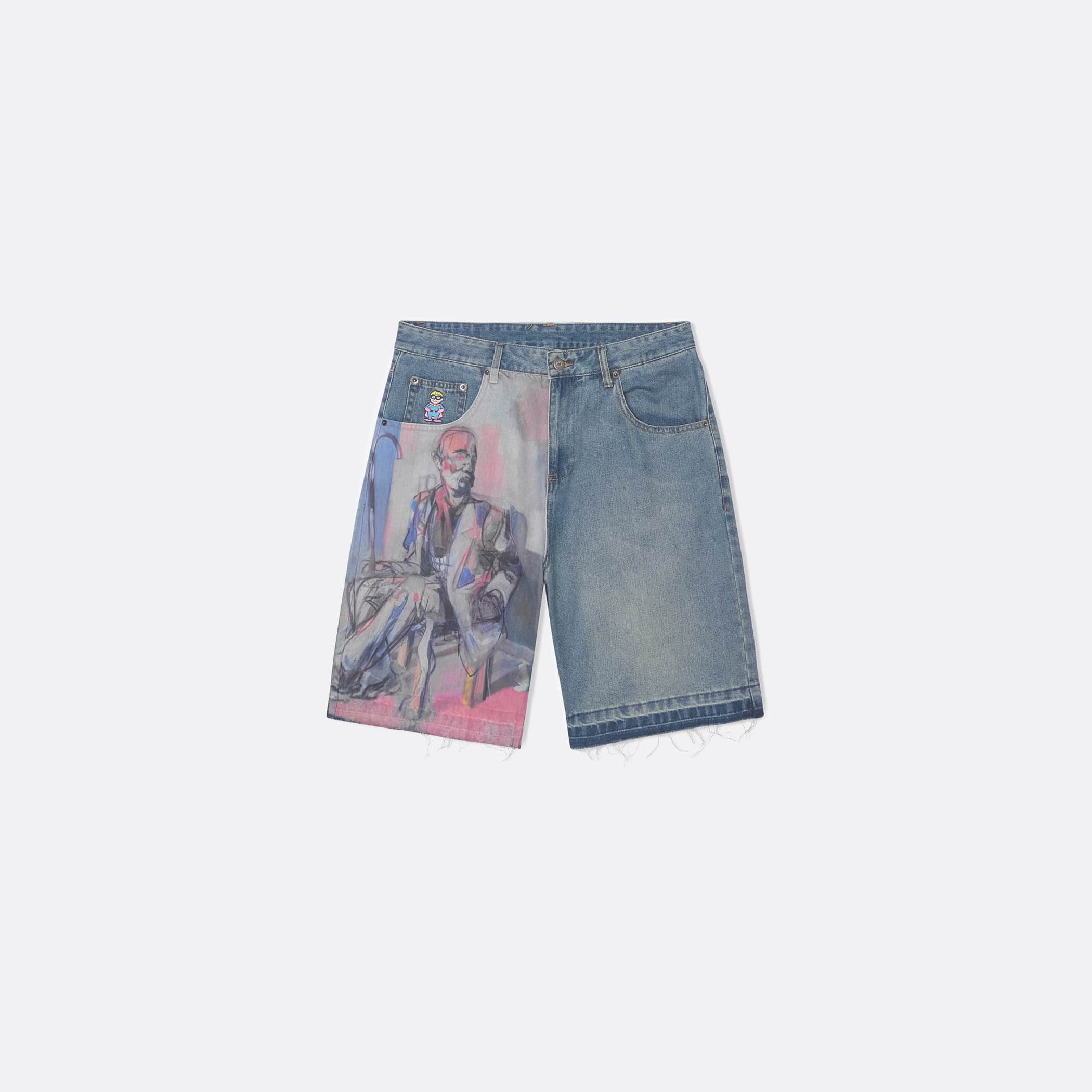ELLIS ROSCH KidSuper Painted Panel Shorts