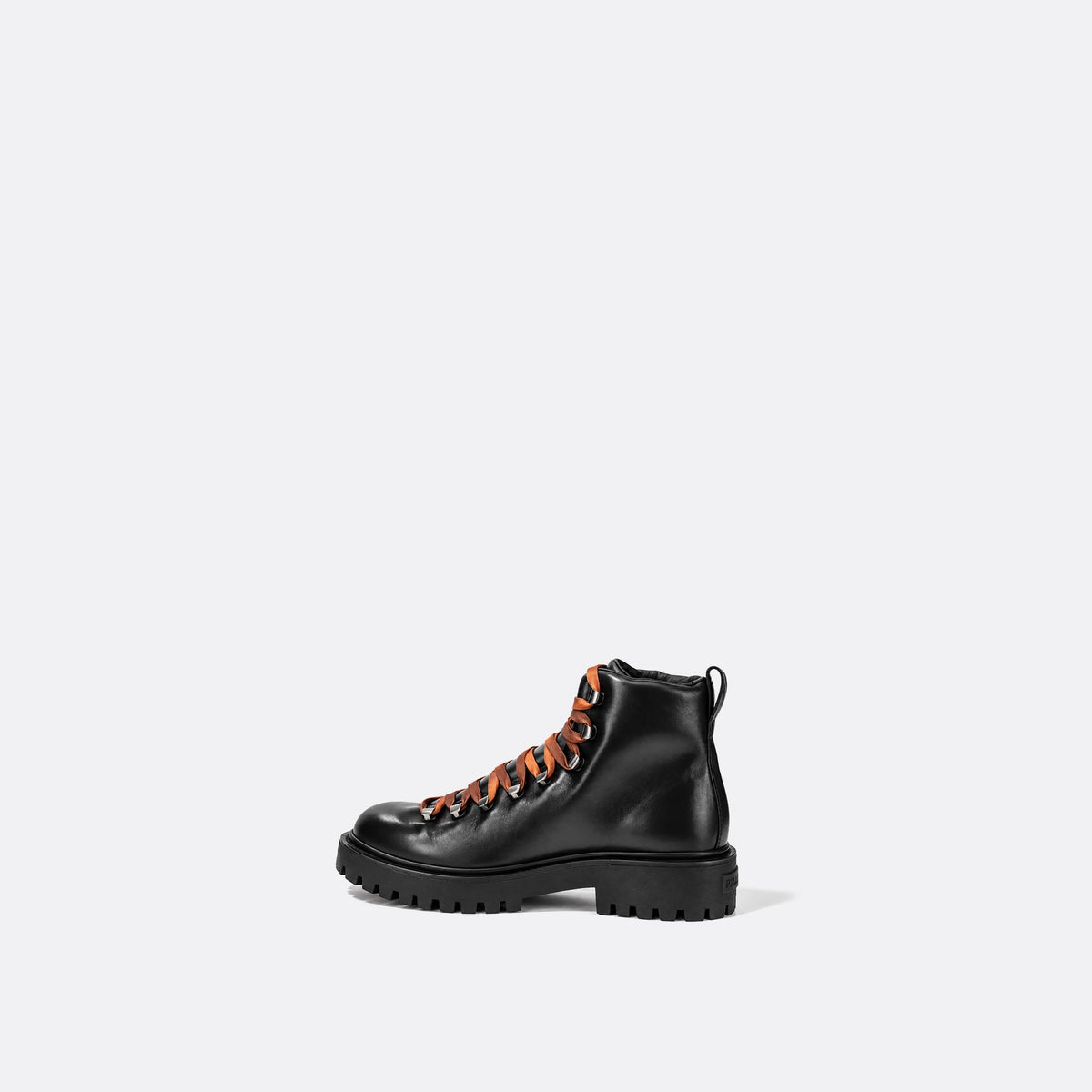  Leather Lace-Up Ankle Boots from Prada 