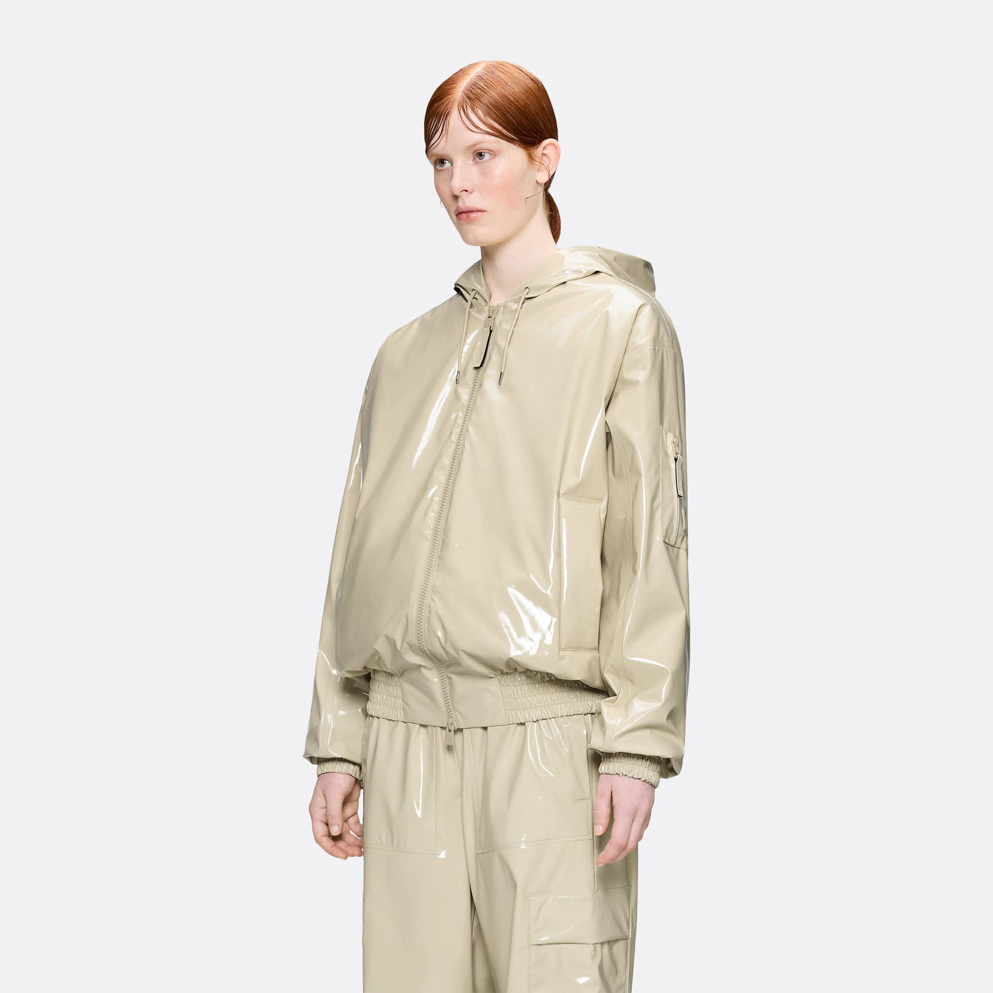 RAINS Lohja Insulated Bomber Jacket in Shore