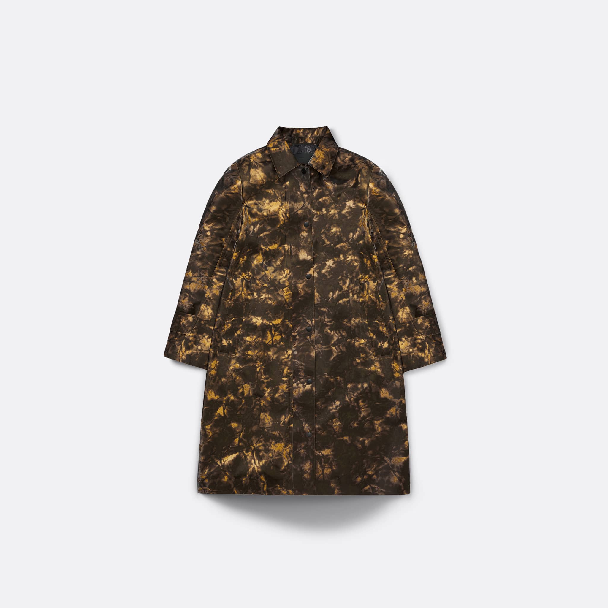  RAINS Nara W Long Jacket in Muddy