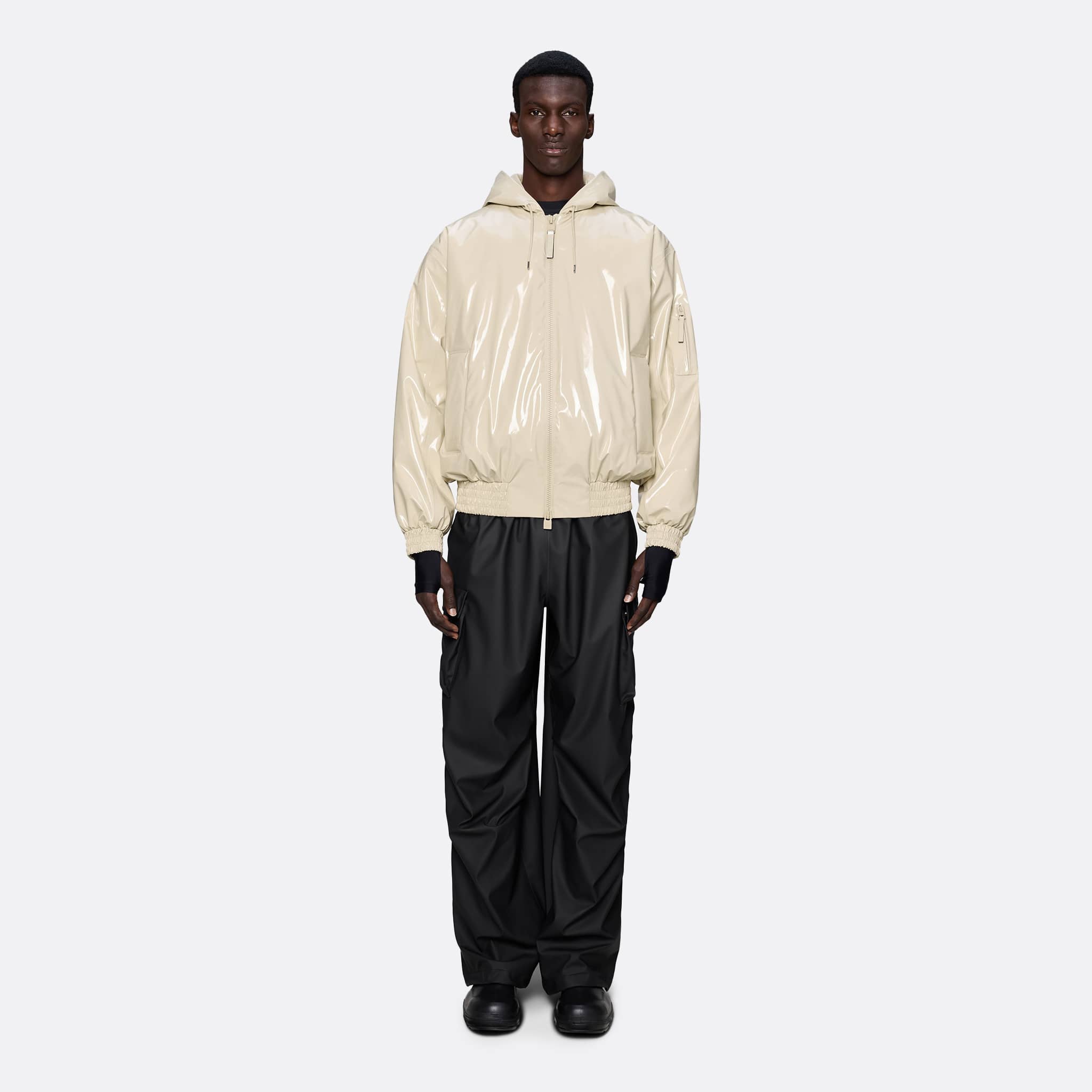 RAINS Lohja Insulated Bomber Jacket in Shore