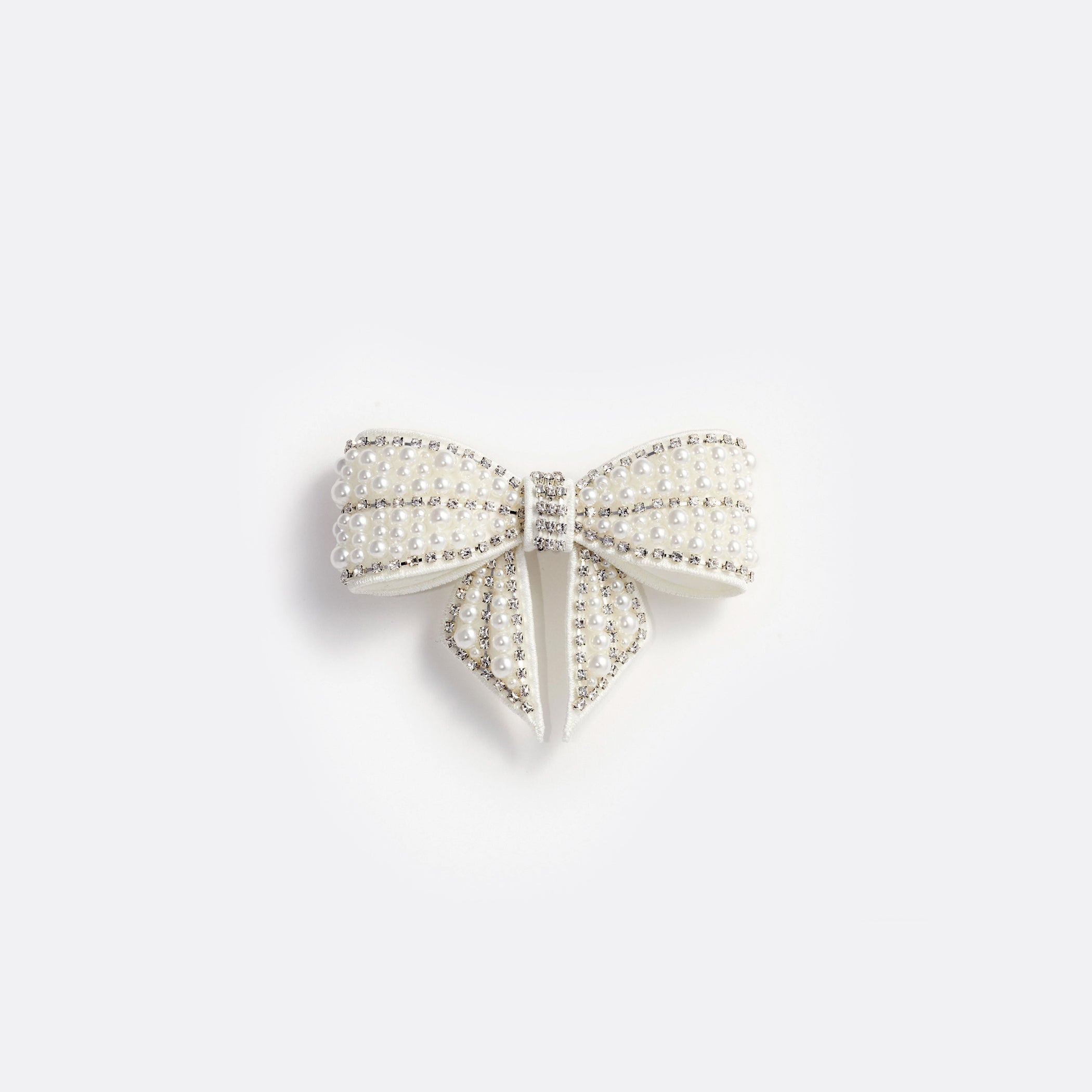 SELF-PORTRAIT_ELLIS-ROSCH_Pearl Crystal Bow Hairclip