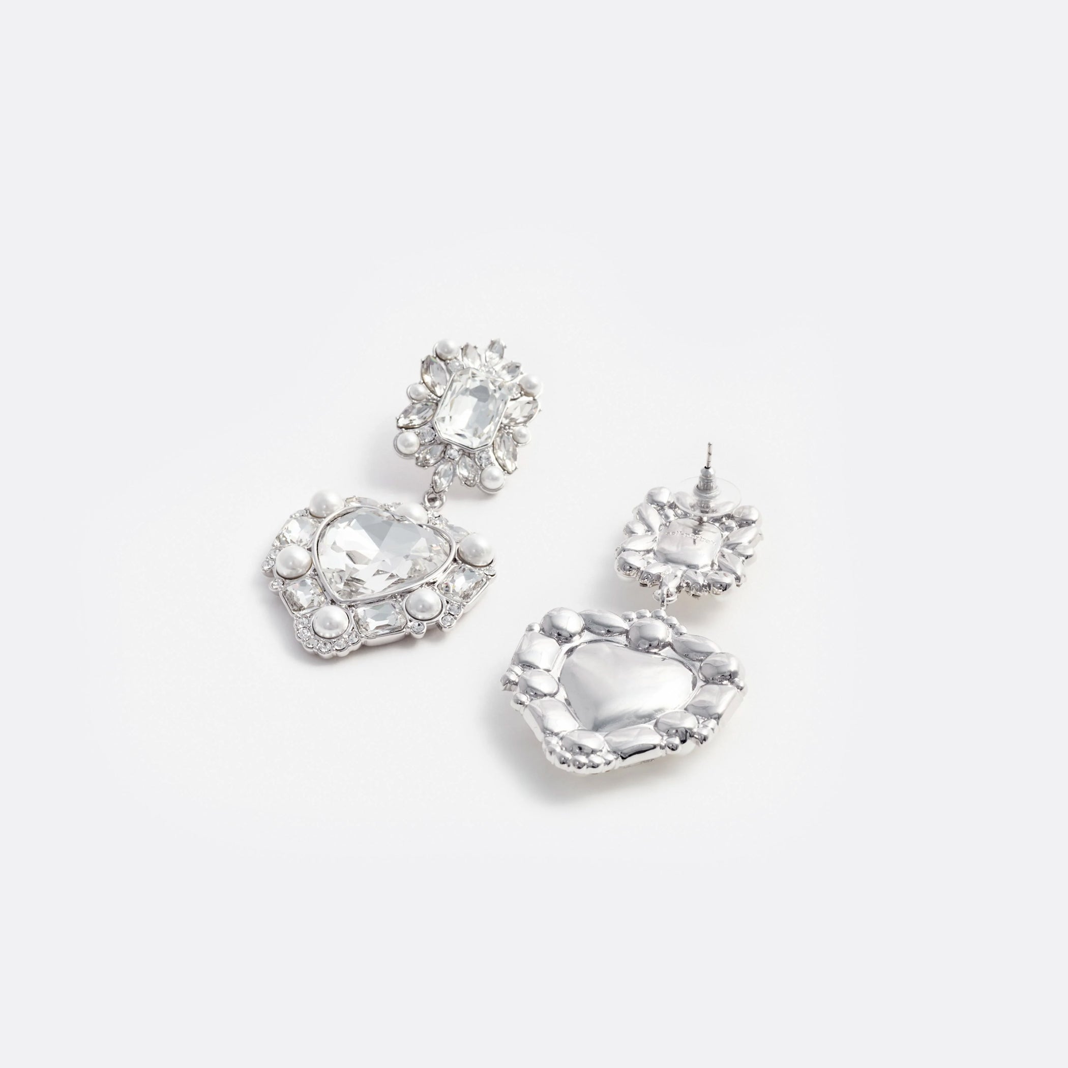 SELF-PORTRAIT_ELLIS-ROSCH__Crystal Pearl Tiered Heart Earrings