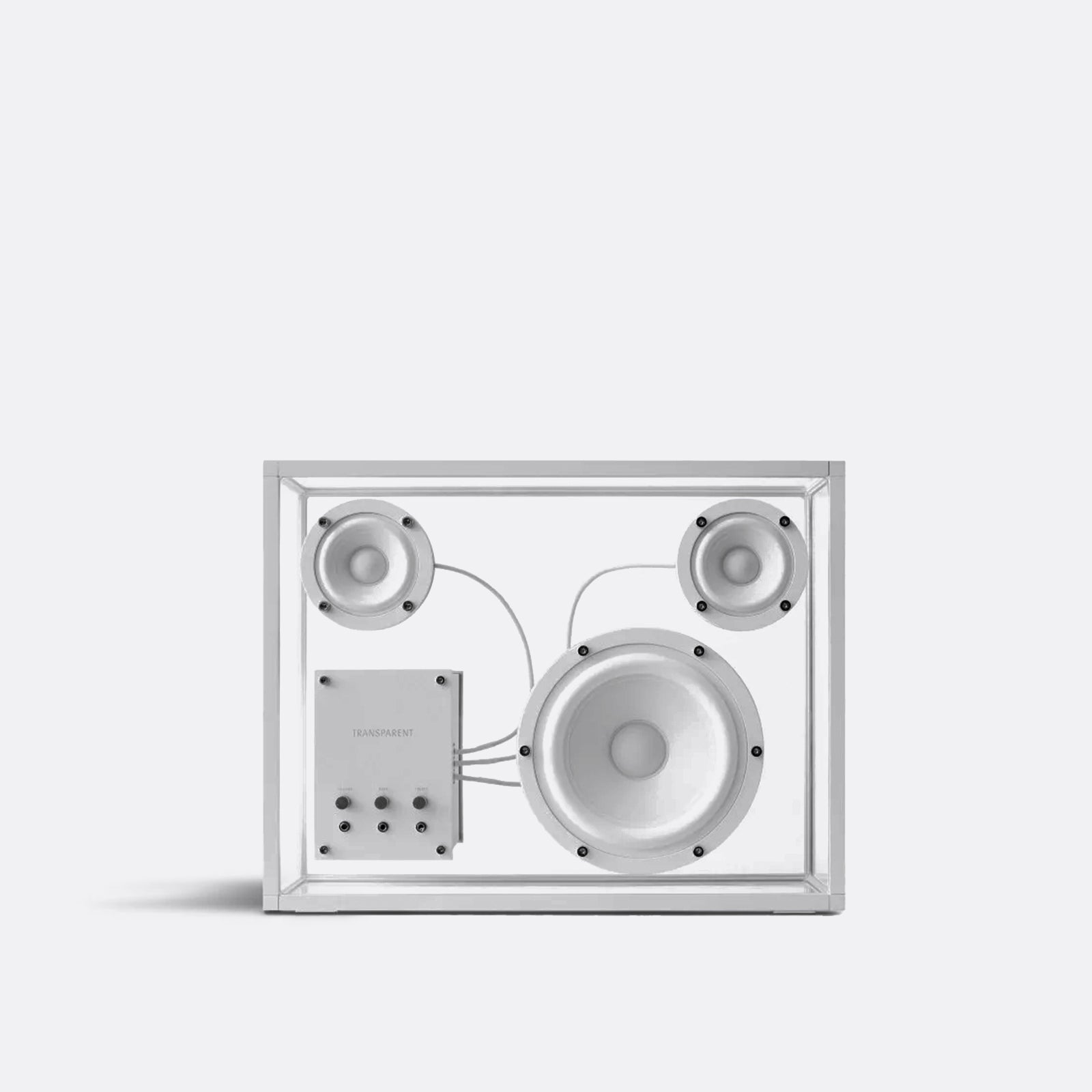ELLIS ROSCH Large Transparent Speaker White