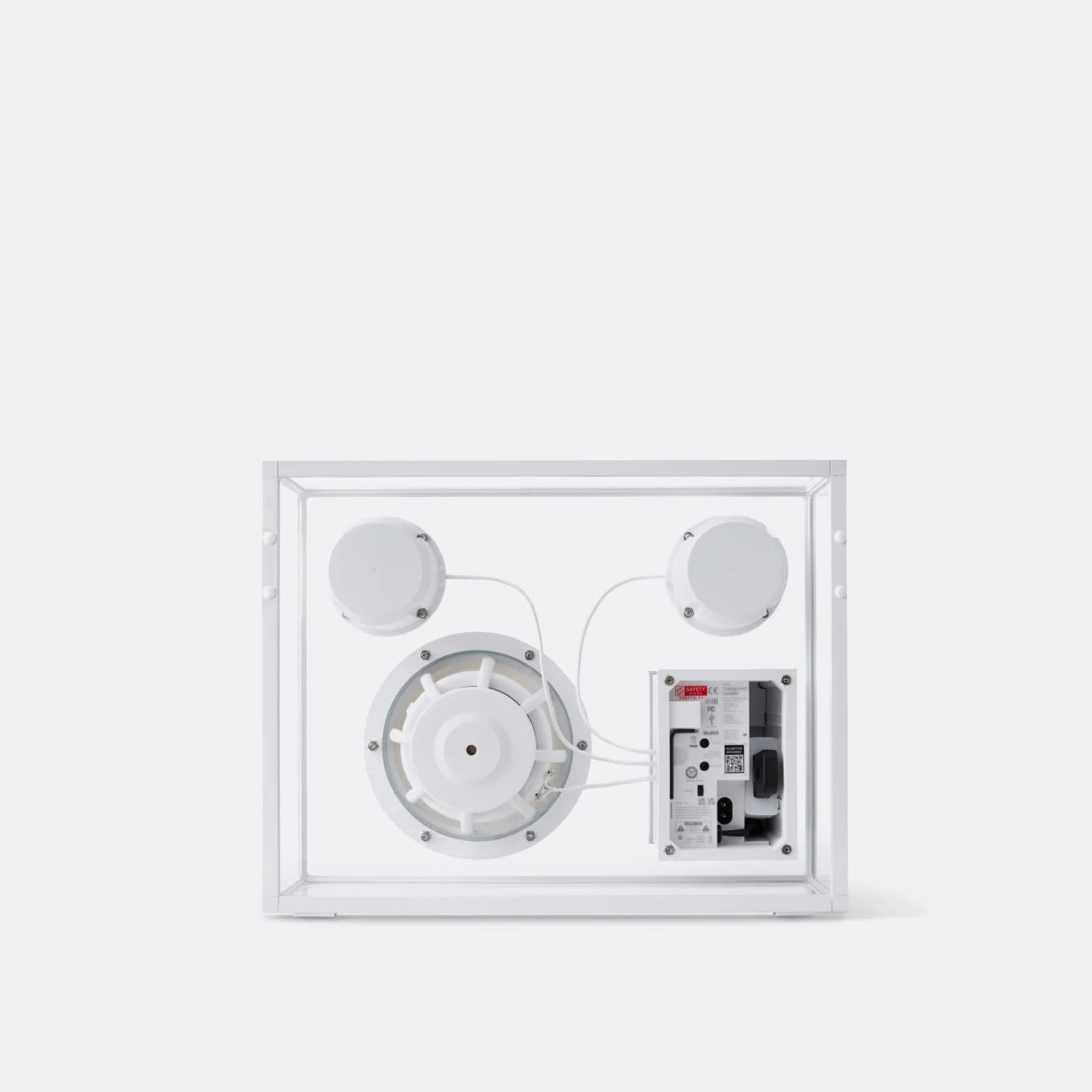 ELLIS ROSCH Large Transparent Speaker White
