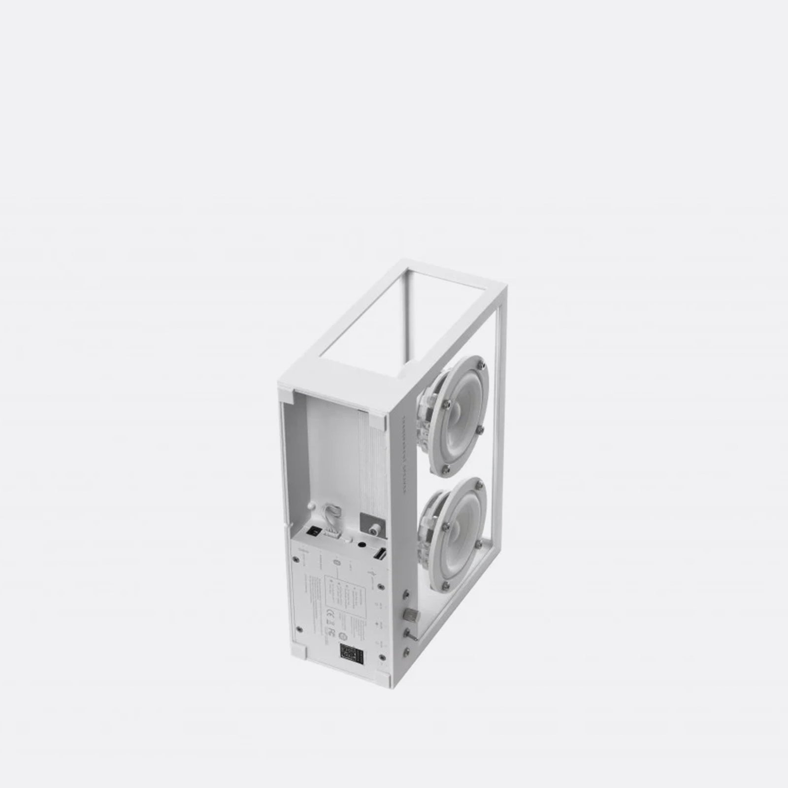 Small Transparent Speaker White