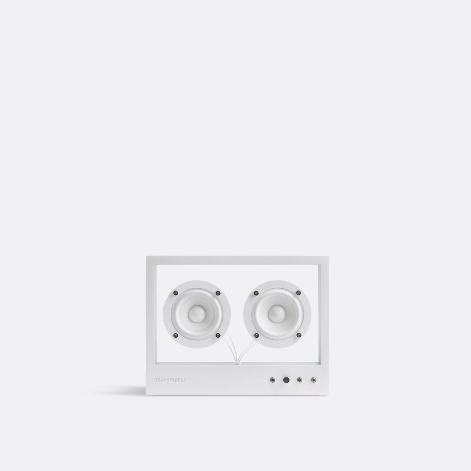 Small Transparent Speaker White