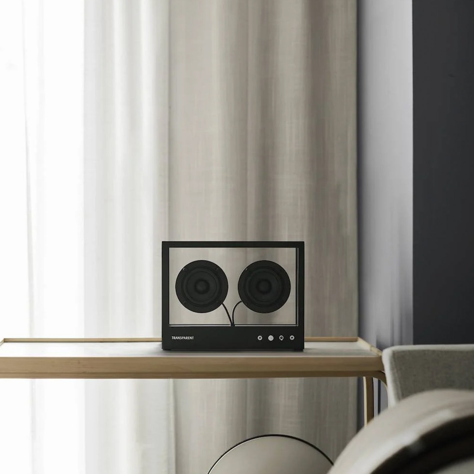 Small Transparent Speaker Black