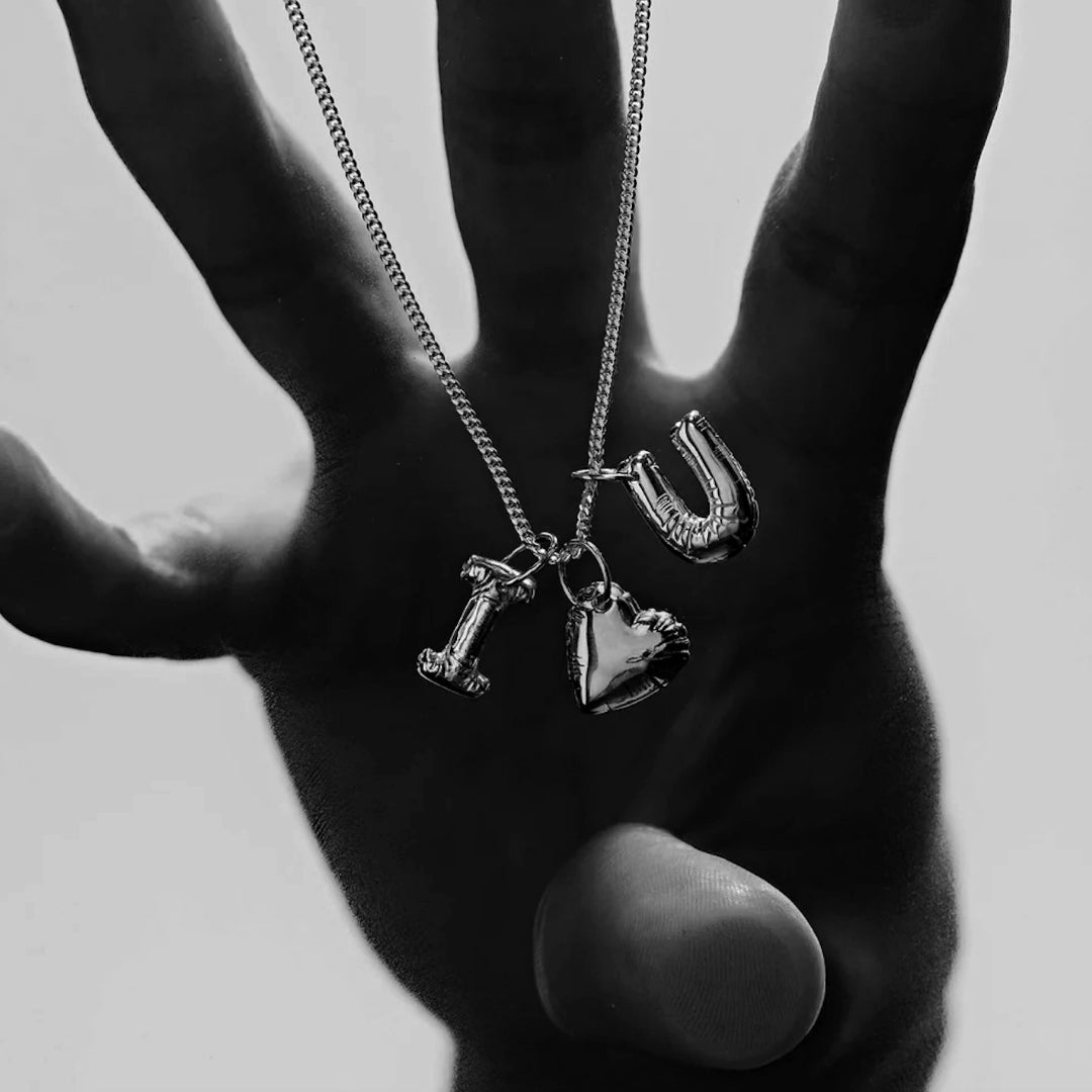 Vibe Harslof LOVE LETTER Heart Pendant in Gold