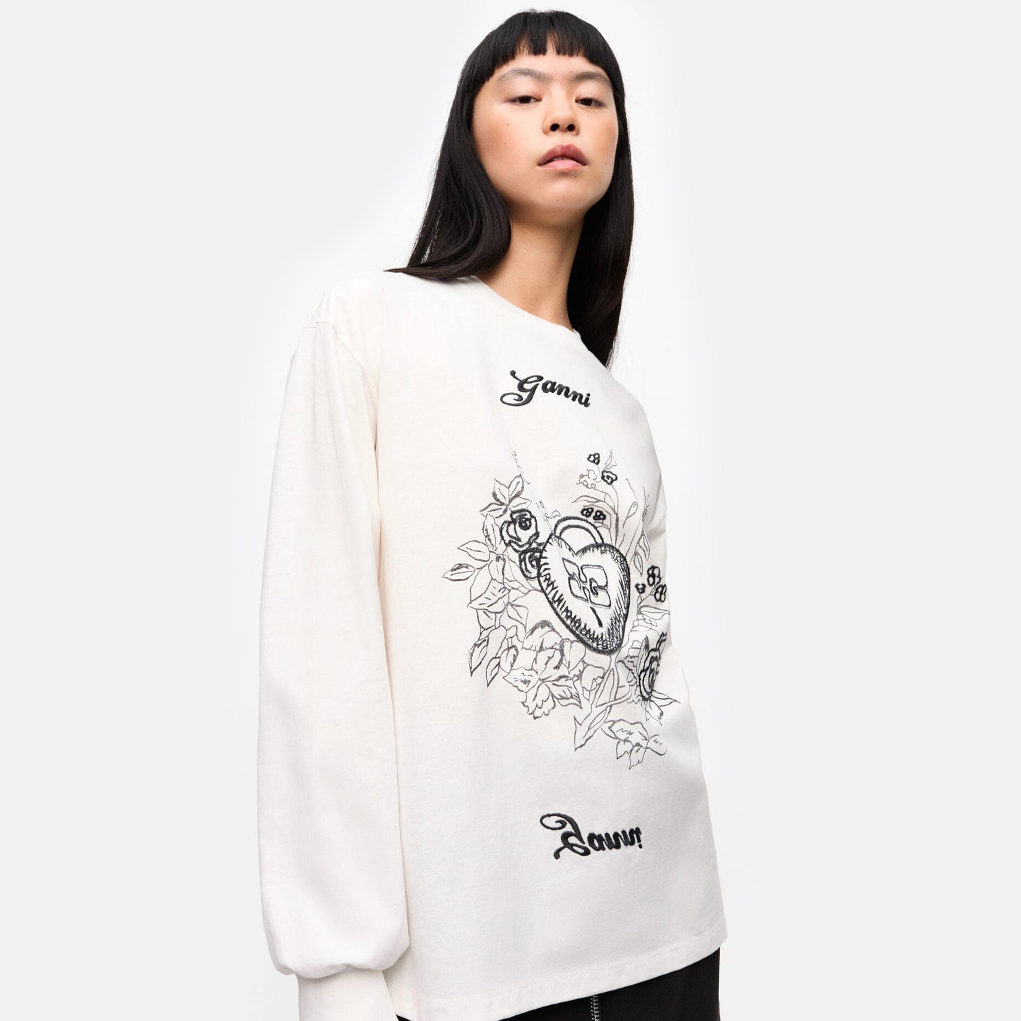 ELLIS ROSCH GANNI Re-cut  Charm T-shirt